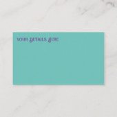 Carte De Visite Fractal Mandala Floral Psychedelic (Dos)