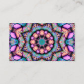 Carte De Visite Fractal Mandala Floral Psychedelic (Devant)