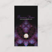 Carte de visite fractal Purplezee v2 (Dos)