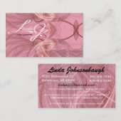Carte de visite fractal rose (Devant / Derrière)