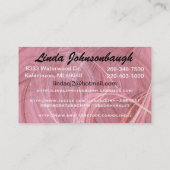 Carte de visite fractal rose (Dos)