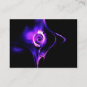 Carte De Visite FRACTAL ROSE 1 noir clair bleu violet blanc (Dos)