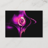 Carte De Visite FRACTAL ROSE 1 noir clair rose violet blanc (Dos)