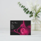 Carte De Visite FRACTAL ROSE 1 rose vif noir (Debout devant)