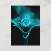 Carte De Visite FRACTAL ROSE 3 bleu vif (Dos)