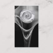 Carte De Visite FRACTAL ROSE 3 clair noir et blanc gris (Dos)