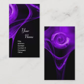 Carte De Visite FRACTAL ROSE 3 clair violet foncé (Devant / Derrière)