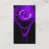 Carte De Visite FRACTAL ROSE 3 clair violet foncé (Dos)