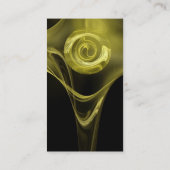 Carte De Visite FRACTAL ROSE 3 molle jaune antique noir (Dos)