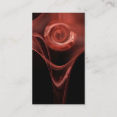 Carte De Visite FRACTAL ROSE 3 soft antique rouge noir (Dos)