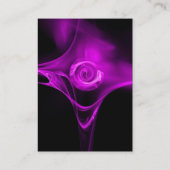 Carte De Visite FRACTAL ROSE 3 violet vif violet violet noir (Dos)