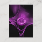 Carte De Visite FRACTAL ROSE 3 violet violet clair noir (Dos)