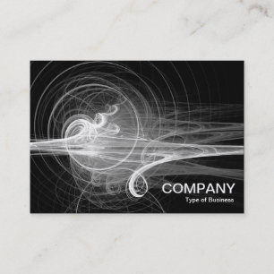 Carte De Visite Fractal Swirl II - Noir
