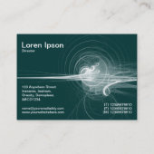 Carte De Visite Fractal Swirl - Vert forestier (Dos)