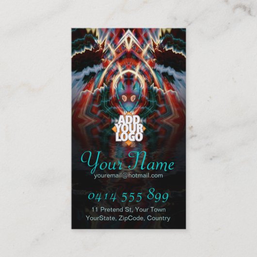 Carte de visite fractal TribalSheild (Devant)