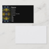 Carte De Visite Fractale abstraite de Digitals de boussole (Devant / Derrière)