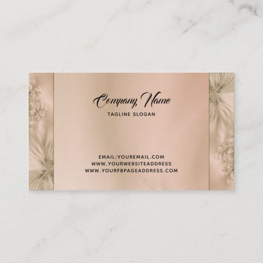 Carte De Visite Fractale beige (Dos)