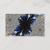 Carte De Visite fractale bleue (Dos)