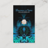 Carte de visite fractale Blue Widow (Dos)