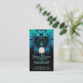 Carte de visite fractale Blue Widow (Debout devant)