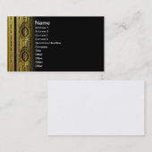 Carte De Visite Fractale d'Abstrct 3D de cible (Devant / Derrière)