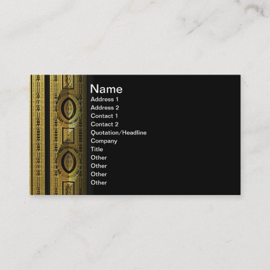 Carte De Visite Fractale d'Abstrct 3D de cible (Devant)