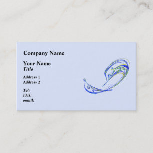 Carte De Visite Fractale - dauphin