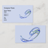 Carte De Visite Fractale - dauphin (Devant / Derrière)