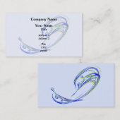 Carte De Visite Fractale - Dauphin (Devant / Derrière)