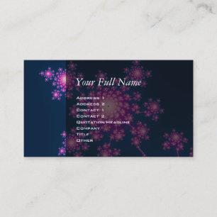 Carte De Visite Fractale de bonne année