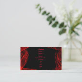 Carte De Visite fractale de flamme rouge (Debout devant)