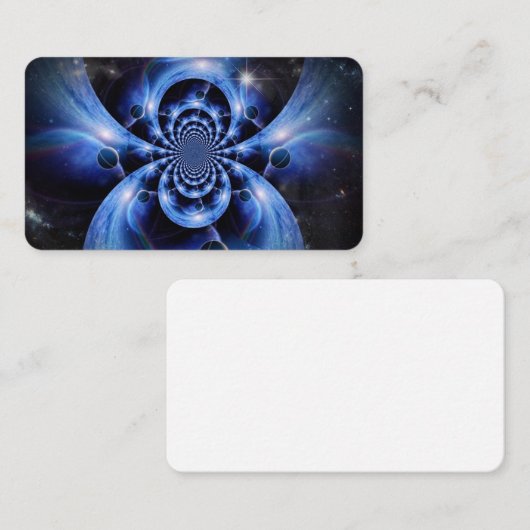 Carte De Visite Fractale de l'espace (Devant / Derrière)
