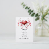 Carte De Visite Fractale du coeur - customisé (Debout devant)