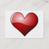 Carte De Visite Fractale du coeur - customisé (Dos)