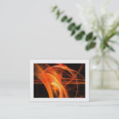 Carte De Visite Fractale flamme 06 (bordé) (Debout devant)