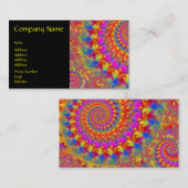 Carte De Visite Fractale folle rose (Devant / Derrière)