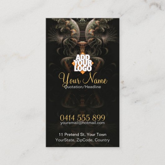 Carte de visite fractale Magic Shell (Devant)