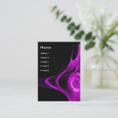 Carte De Visite FRACTALE ROSE 2 violet pourpre (Debout devant)