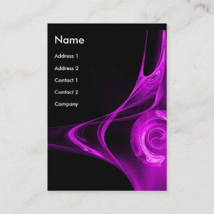 Carte De Visite FRACTALE ROSE 2 violet pourpre