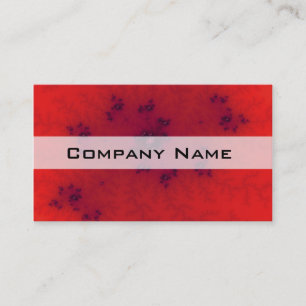 Carte De Visite Fractale rouge