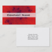 Carte De Visite Fractale rouge (Devant / Derrière)