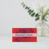 Carte De Visite Fractale rouge (Debout devant)