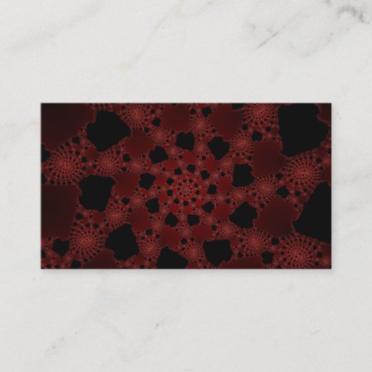 Carte De Visite Fractale Spiderweb (Devant)