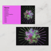 Carte De Visite fractales colorées (Devant / Derrière)