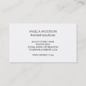 Carte De Visite Fractionné contemporain / bande noire (Dos)