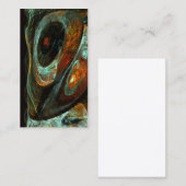 Carte De Visite Fractionner l'art Abstrait (Devant / Derrière)