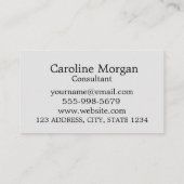 Carte De Visite Fraîche Conception de l'agent de voyage Simple Pho (Dos)