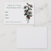 Carte De Visite Frais comme marguerite : Services faisants le (Devant / Derrière)