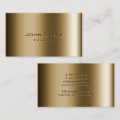 Carte de visite frais d'agent immobilier de bronze (Devant / Derrière)