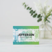 Carte de visite frais de Grunge Style Large (Debout devant)